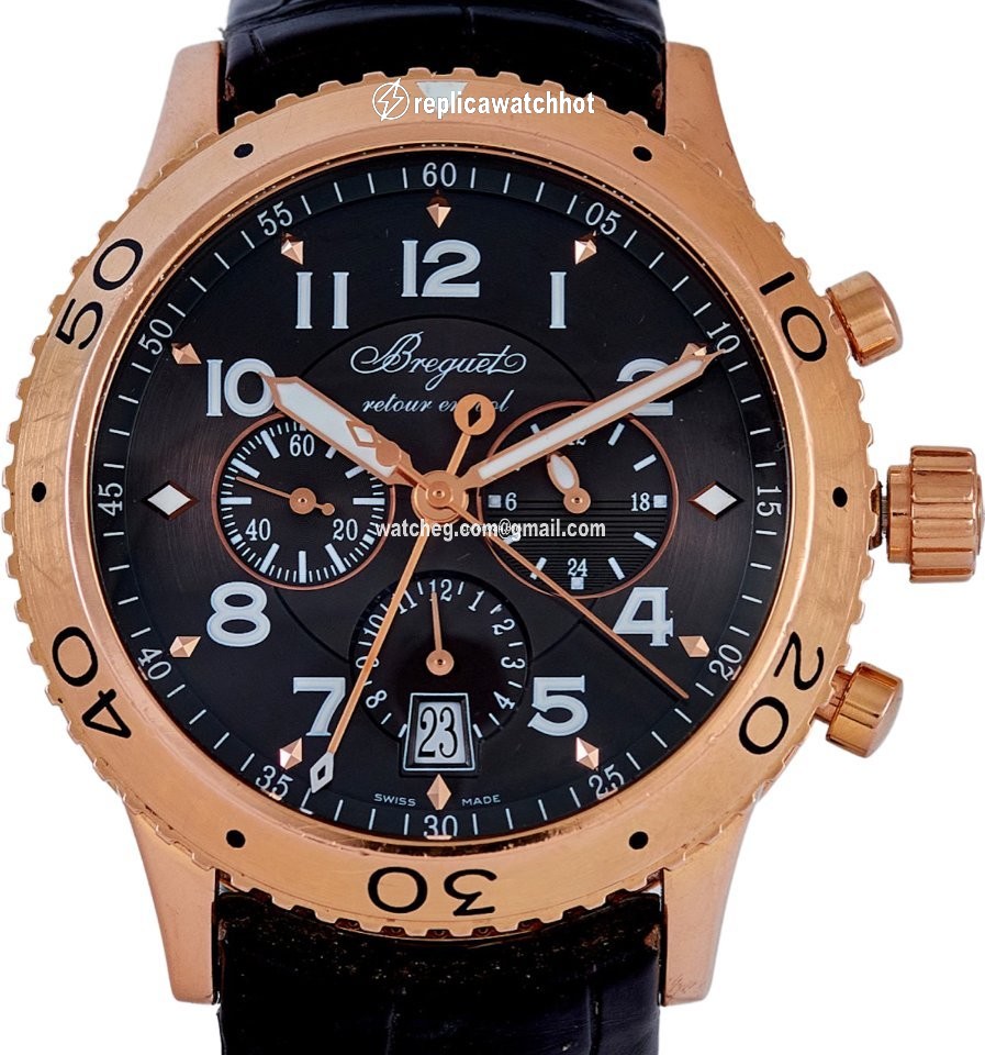 Breguet Type XX - XXI - XXII Mens watch Unisex Automatic Rose gold 3810BR 92 9ZU