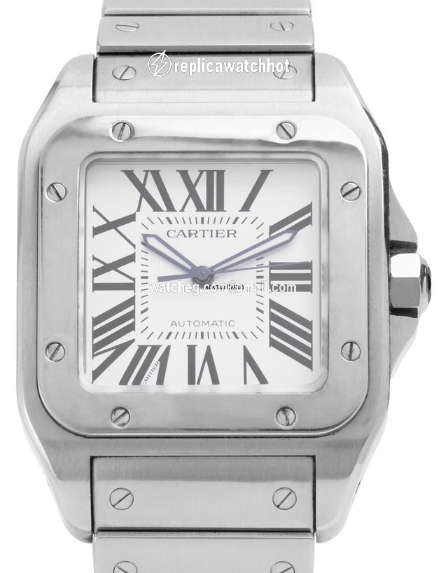 Cartier Santos 100 Mens watch Unisex Automatic Steel W200737G