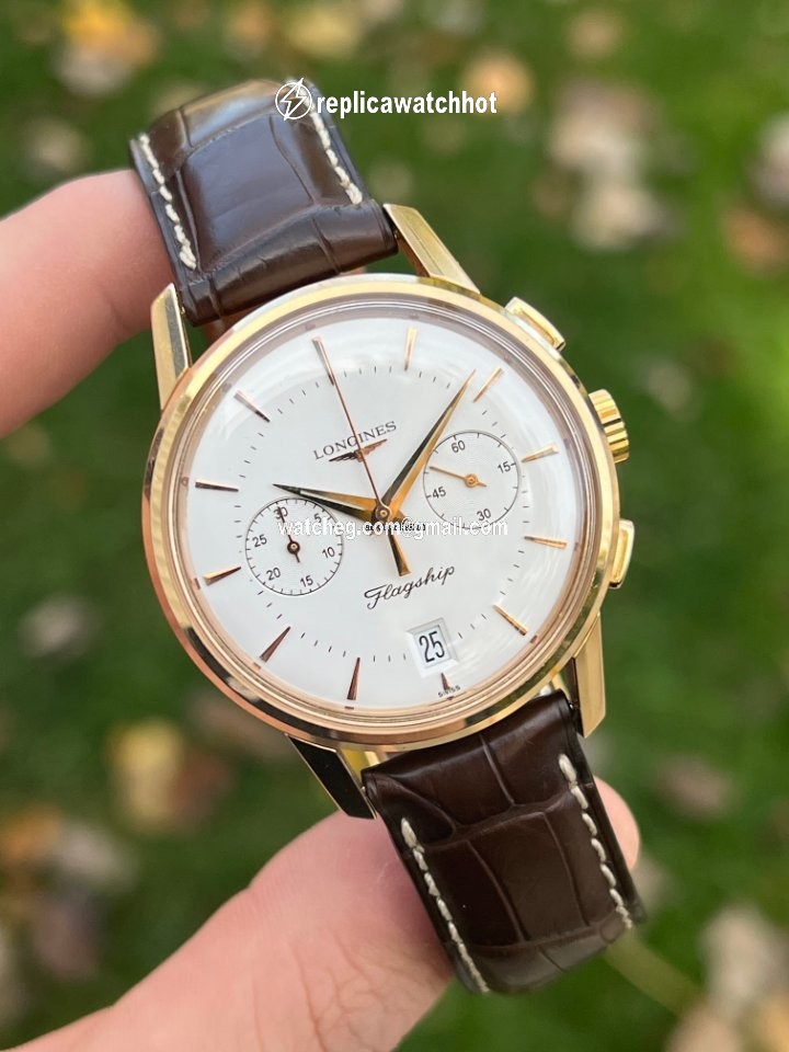 Longines Flagship Heritage Mens watch Unisex Automatic Rose gold L4.756.8.72.2