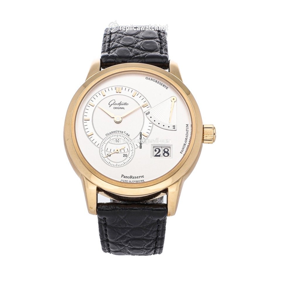 Glashtte Original PanoReserve Mens watch Unisex Manual winding Rose gold 65-01-01-01-04