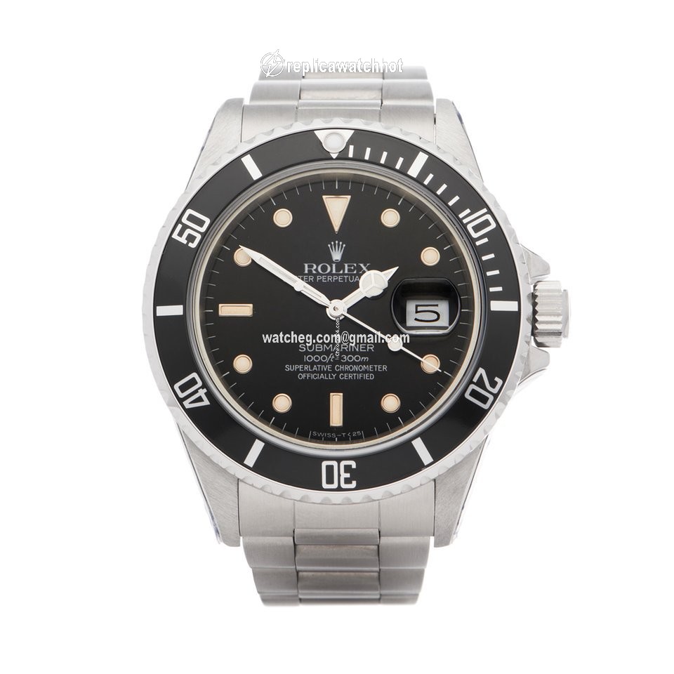 Rolex Submariner Date Mens watch Unisex Steel Automatic 168000