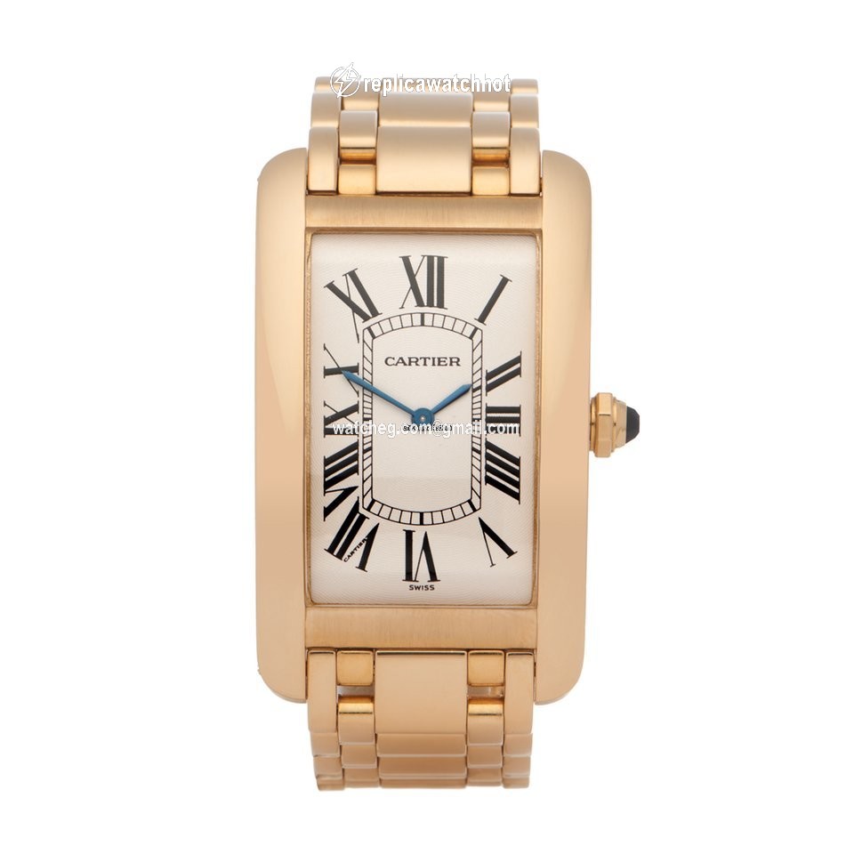 Cartier Tank Americaine Mens watch Unisex Manual winding Yellow gold 1735