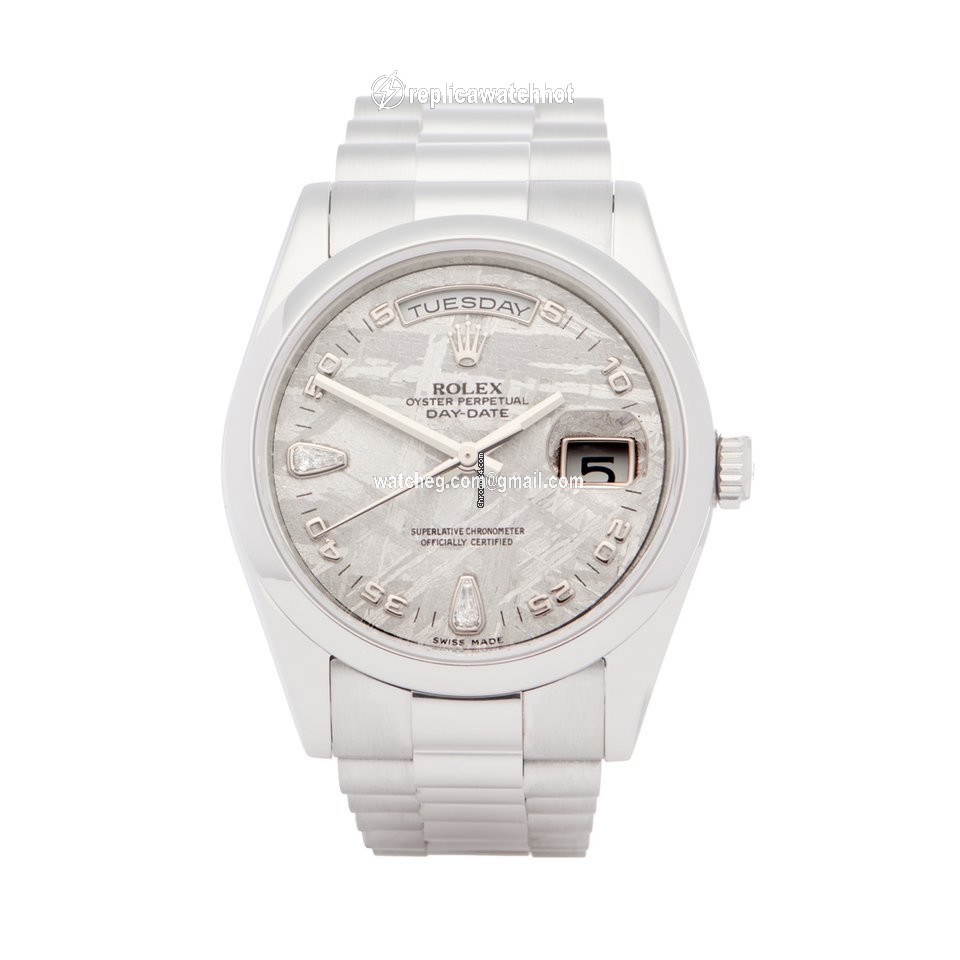 Rolex Day-Date 36 Mens watch Unisex Platinum Automatic 118206