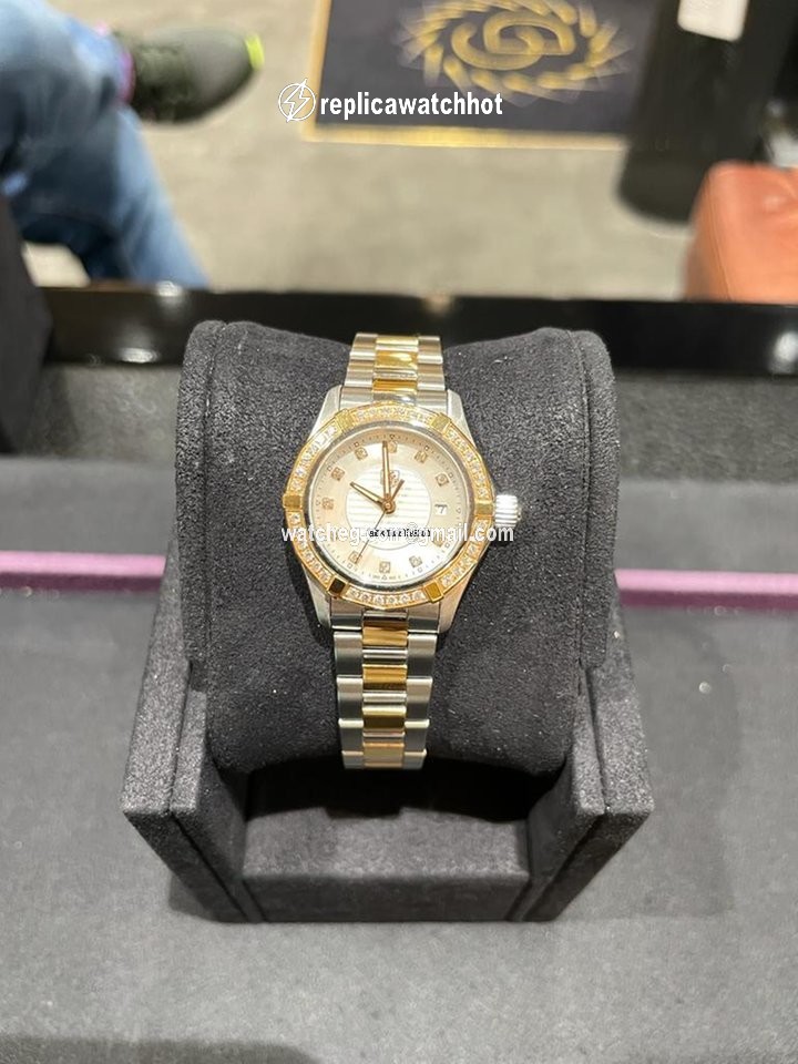 TAG Heuer Aquaracer Lady Womens watch Quartz Gold Steel WAP1452.BD0837