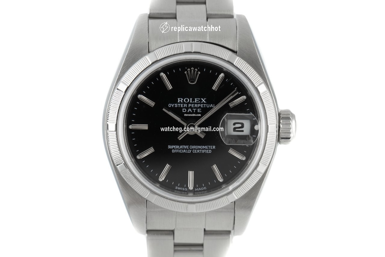 Rolex Oyster Perpetual Lady Date Womens watch Steel Automatic 79190