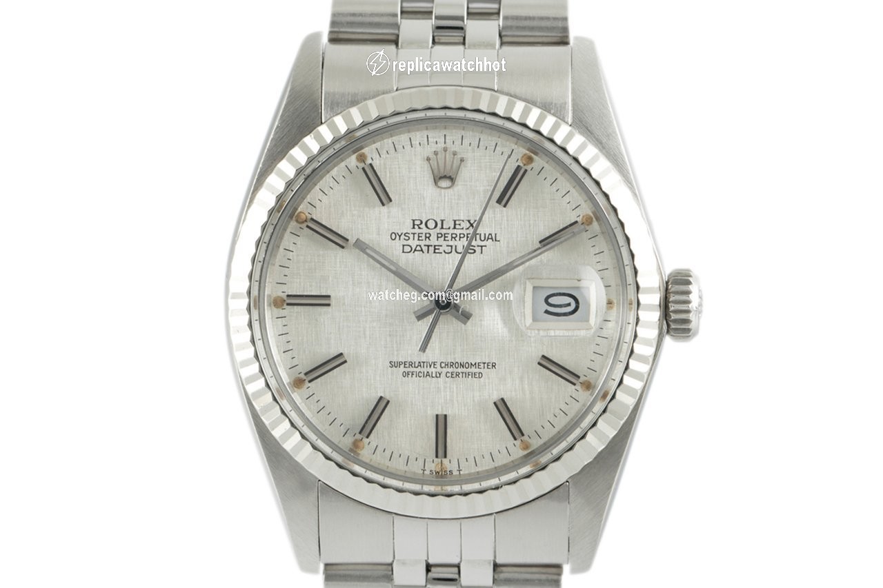 Rolex Datejust 36 Mens watch Unisex Gold Steel Automatic 16014