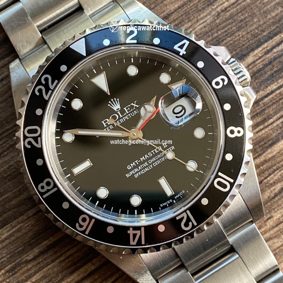 Rolex GMT-Master II Mens watch Unisex Steel Automatic 16710LN