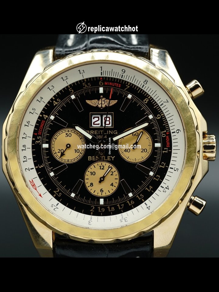 Breitling Bentley 6.75 Mens watch Unisex Automatic Rose gold H44363