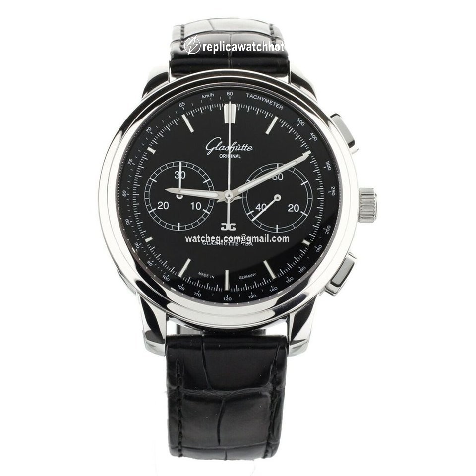 Glashtte Original Senator Chronograph XL Mens watch Unisex Automatic Steel 39-34-20-42-04