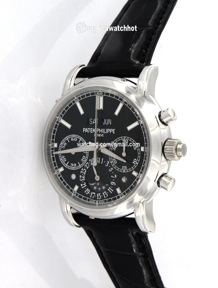 Patek Philippe Perpetual Calendar Chronograph Mens watch Unisex Manual winding Platinum 5204P-011