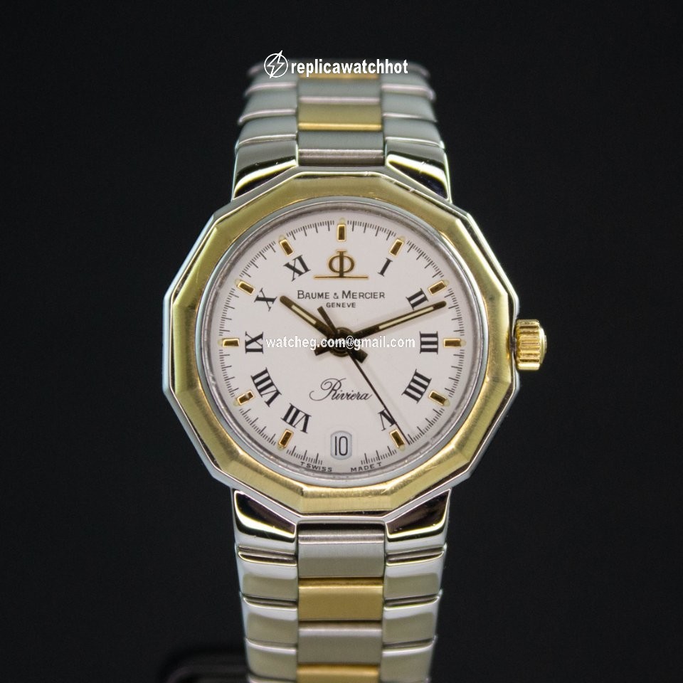 Baume & Mercier Riviera Mens watch Unisex Automatic Gold Steel 5231.3