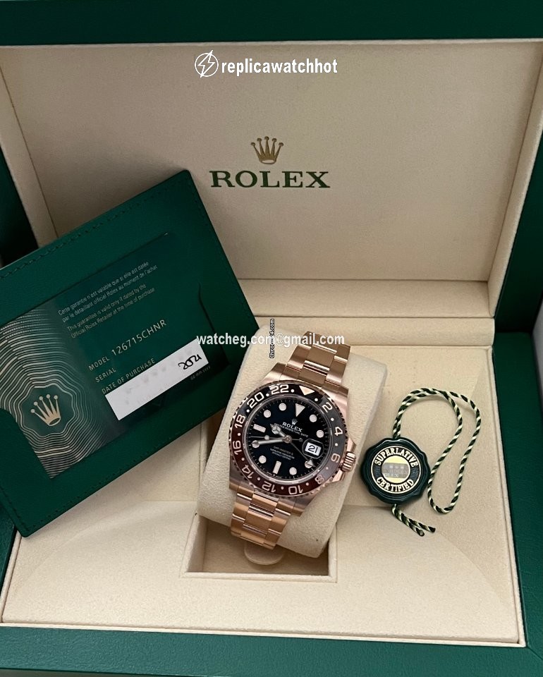 Rolex GMT-Master II Mens watch Unisex Rose gold Automatic 126715CHNR-0001