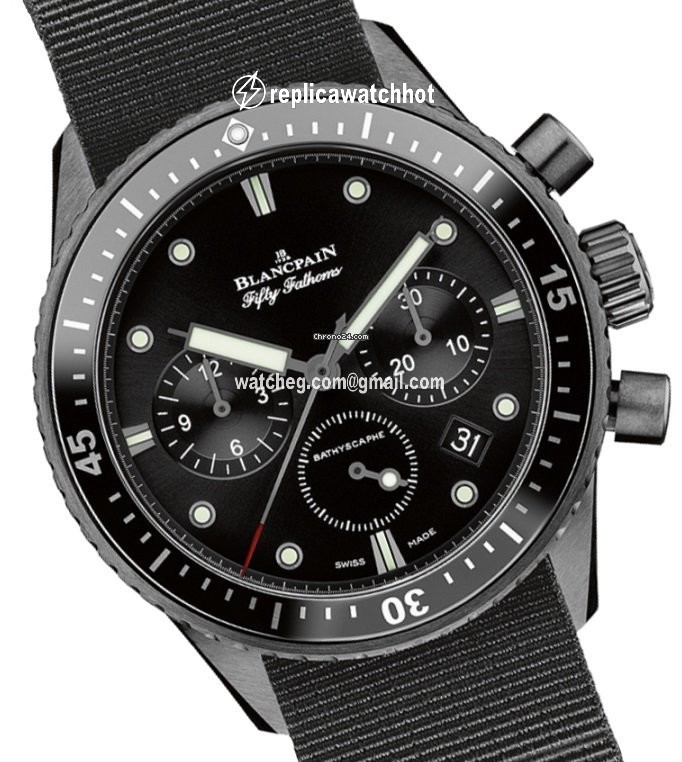 Blancpain Fifty Fathoms Bathyscaphe Mens watch Unisex Automatic Ceramic 5200-0130-NABA