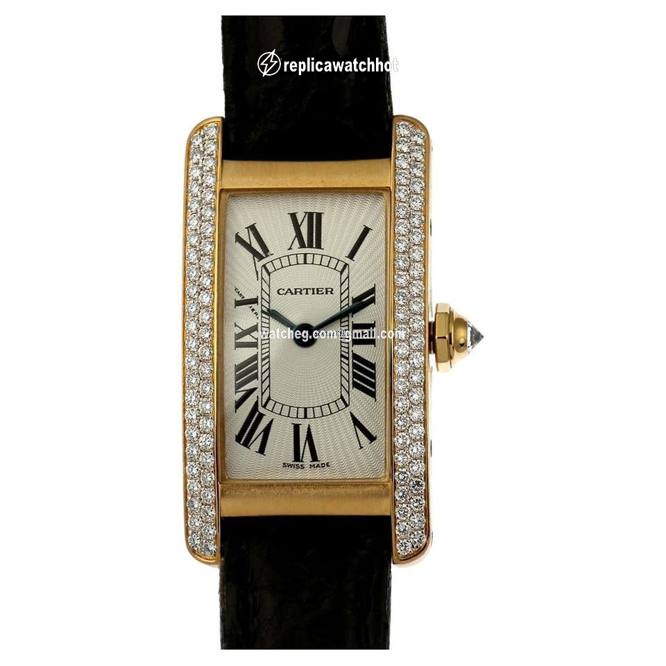 Cartier Tank Americaine Womens watch Automatic Rose gold WB704751