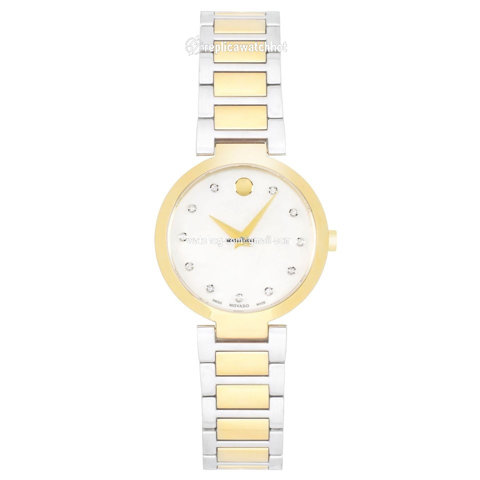 Movado Womens watch Quartz Gold Steel 607103