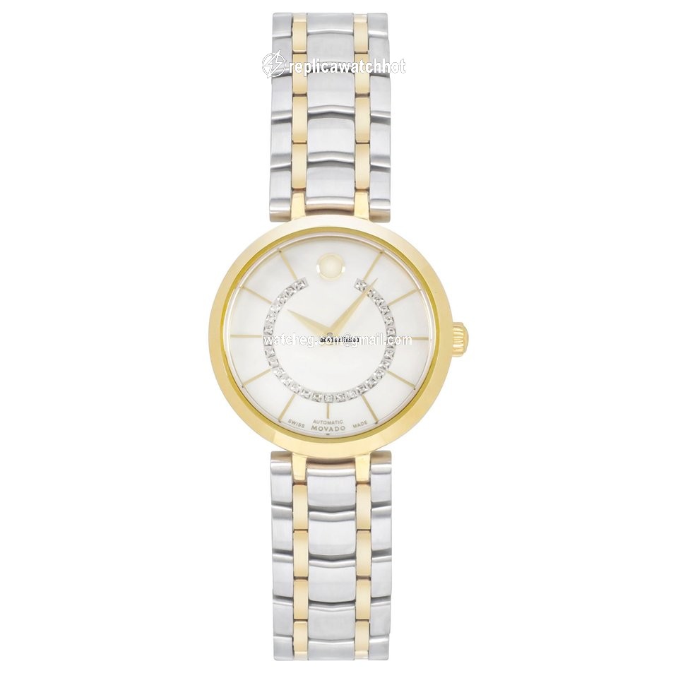 Movado 1881 Automatic Womens watch Automatic Gold Steel 606921