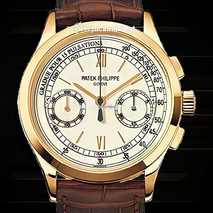 Patek Philippe Chronograph Mens watch Unisex Manual winding Yellow gold 5170J-001