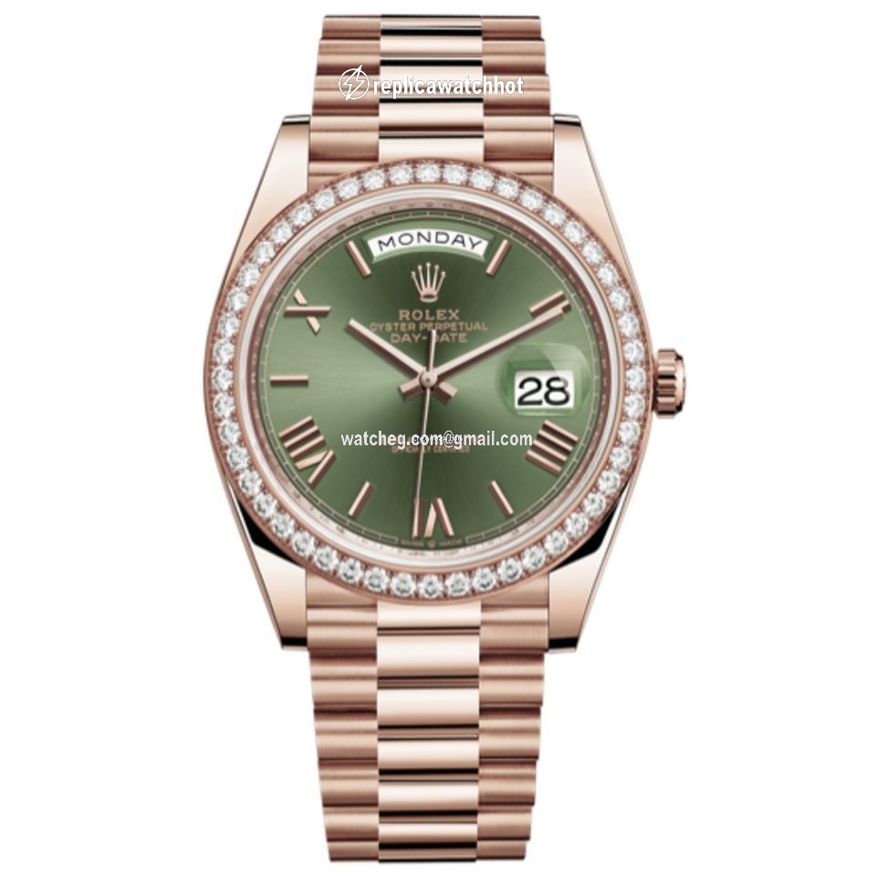 Rolex Day-Date 40 Mens watch Unisex Rose gold Automatic 228345RBR-0011
