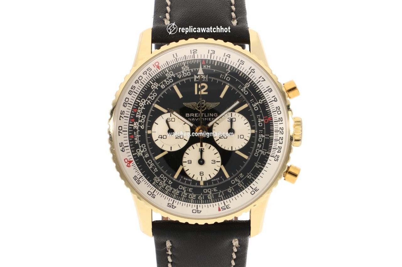 Breitling Navitimer Cosmonaute Mens watch Unisex Manual winding Yellow gold 81600