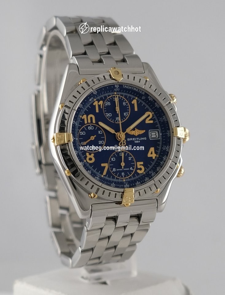 Breitling Chronomat Mens watch Unisex Automatic Gold Steel B 13050.1