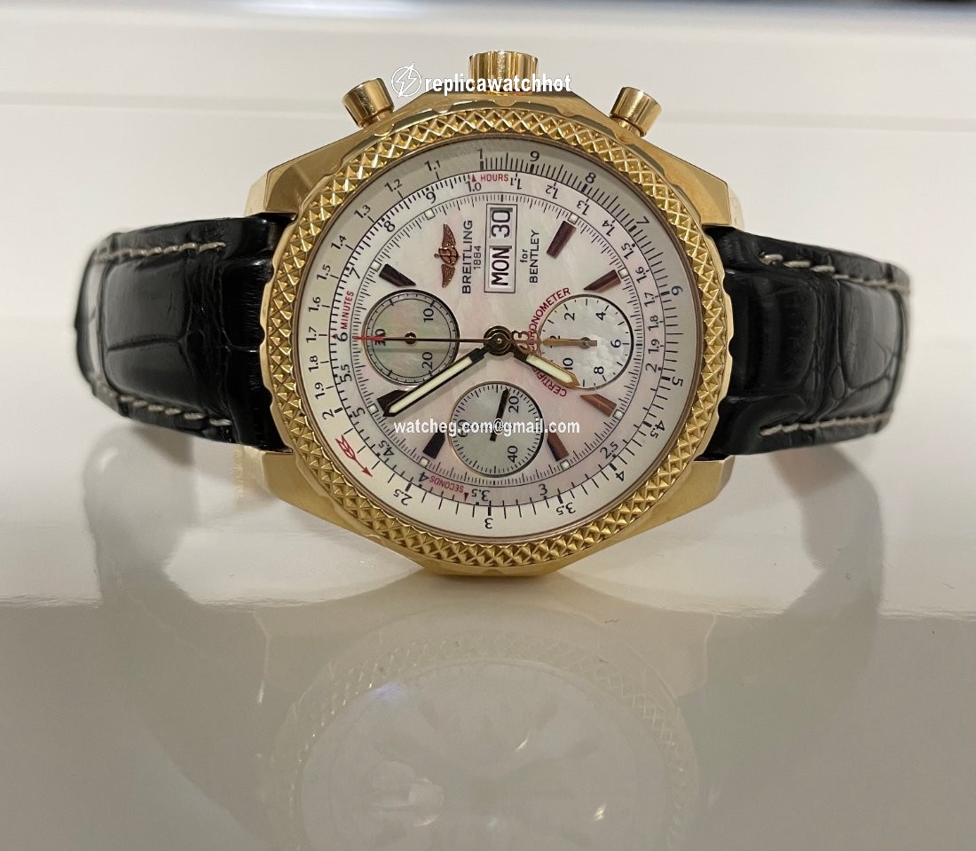 Breitling Bentley GT Mens watch Unisex Automatic Rose gold H13363