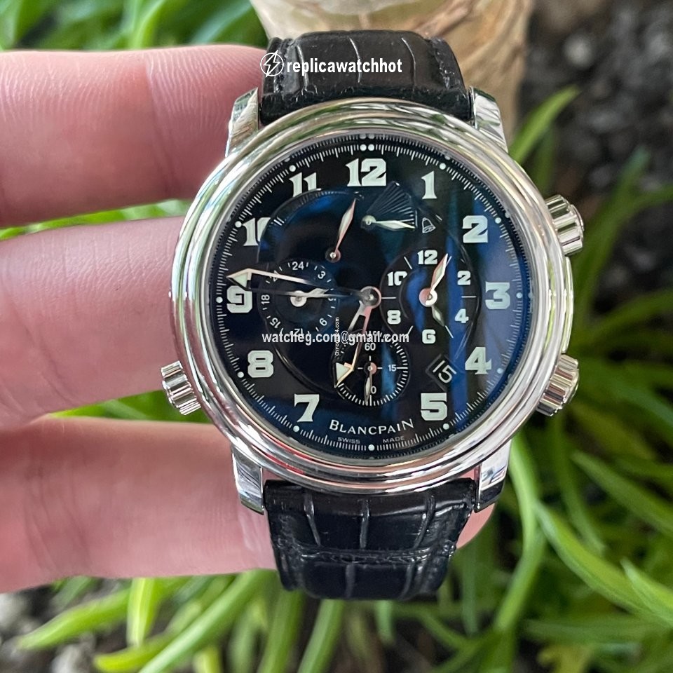 Blancpain Leman Reveil GMT Mens watch Unisex Automatic Steel 2041-1130M-53B