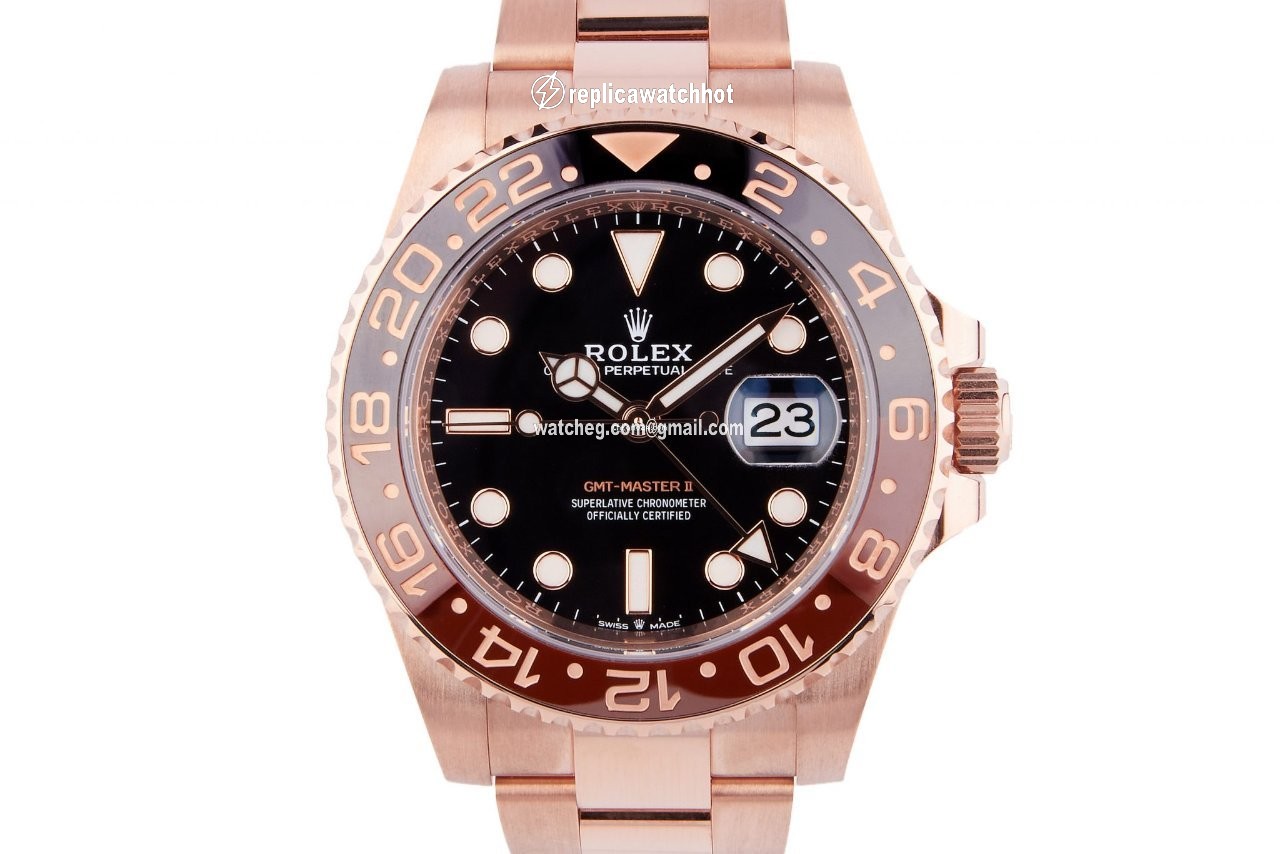 Rolex GMT-Master II Mens watch Unisex Rose gold Automatic 126715CHNR