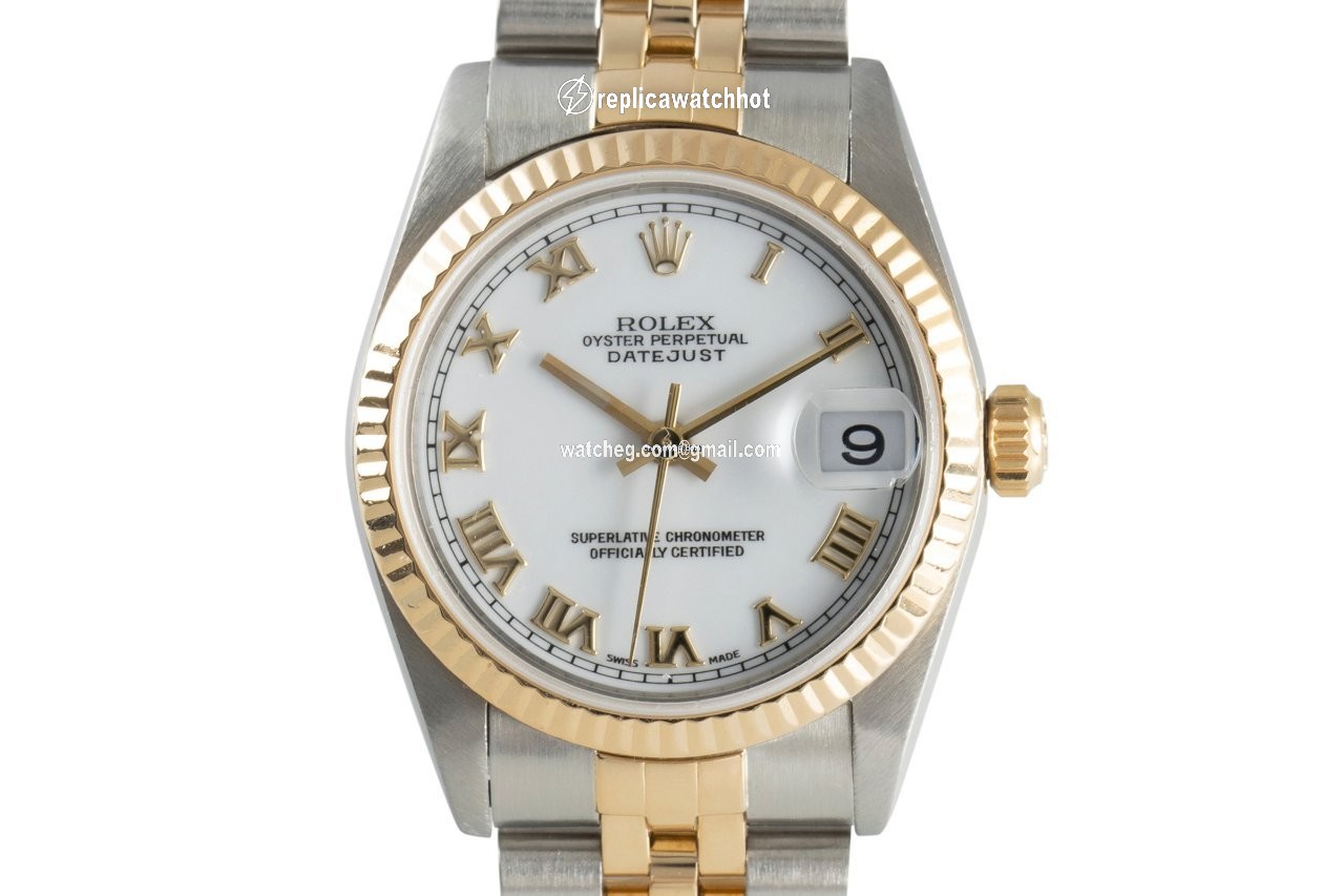 Rolex Datejust 31 Womens watch Gold Steel Automatic 78273