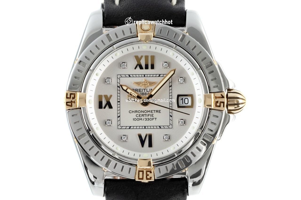 Breitling Cockpit Lady Womens watch Quartz Gold Steel B71356