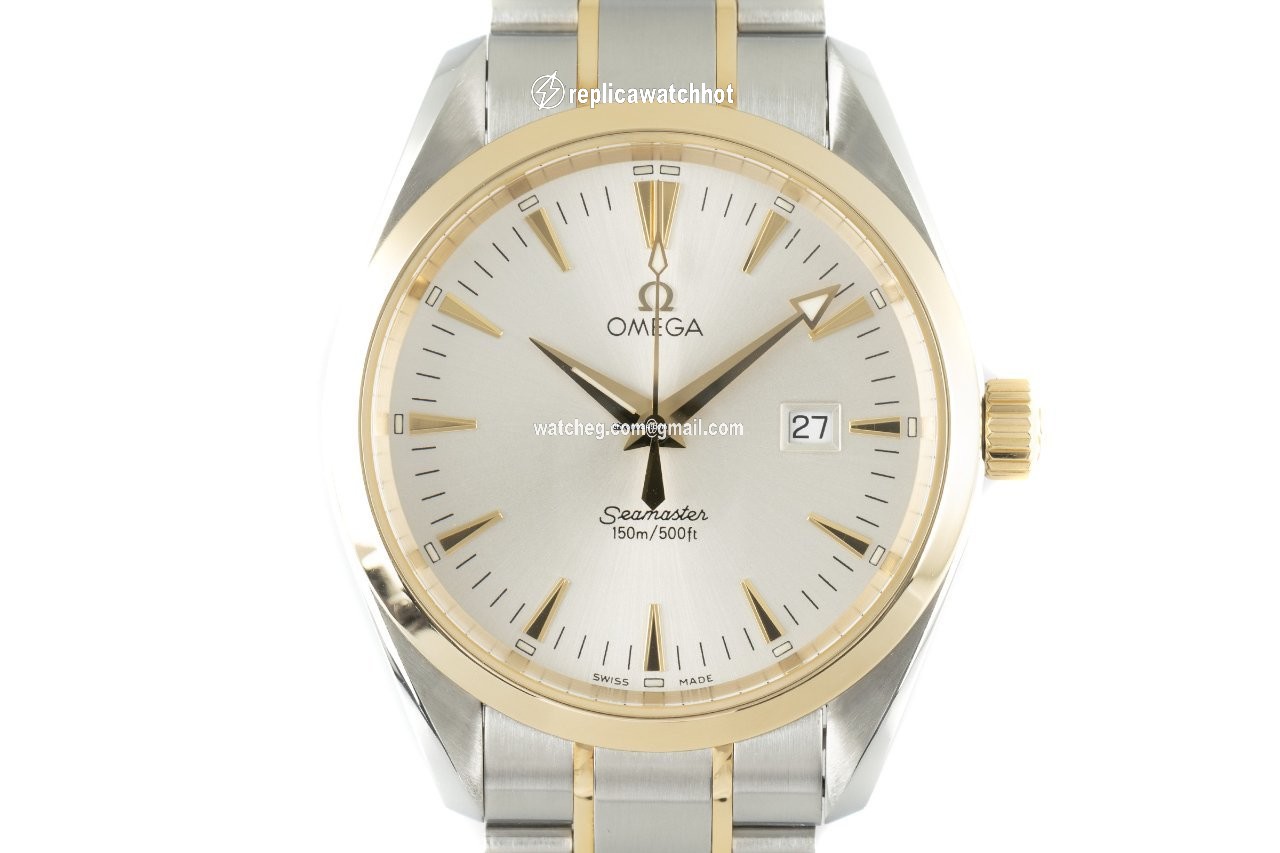 Omega Seamaster Aqua Terra Mens watch Unisex Quartz Gold Steel 2317.30.00