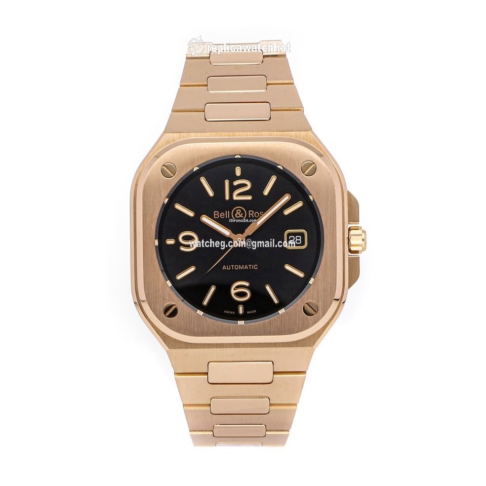 Bell & Ross BR 05 Mens watch Unisex Automatic Rose gold BR05A-BL-PG SPG