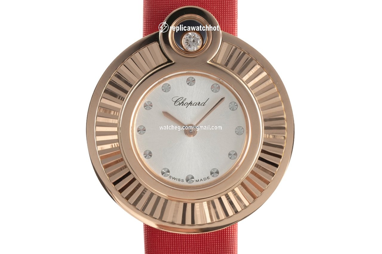 Chopard Happy Diamonds Womens watch Quartz Red gold 4407