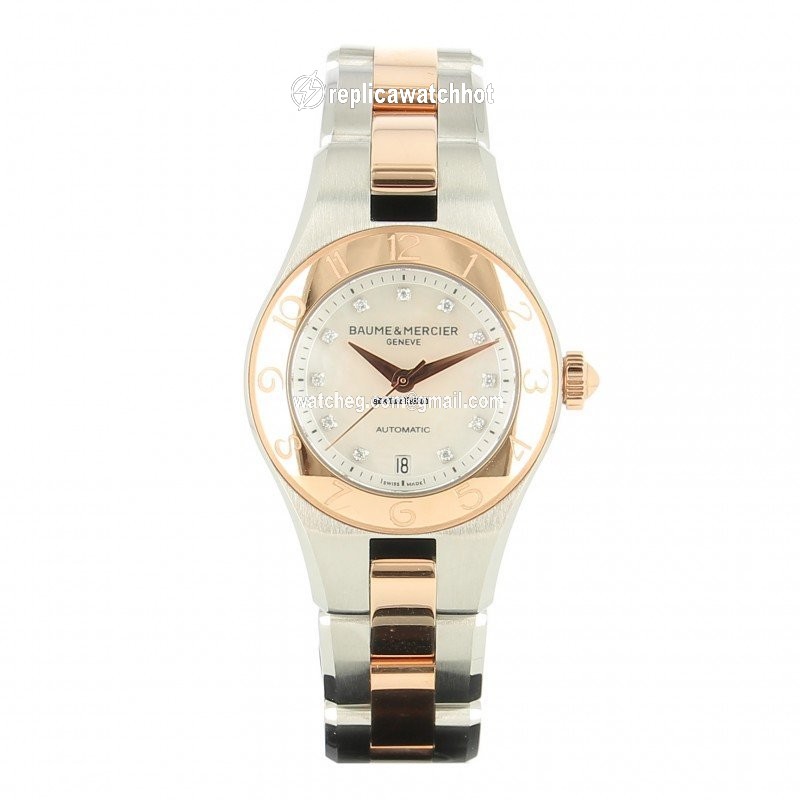 Baume & Mercier Linea Womens watch Automatic Gold Steel MOA10114