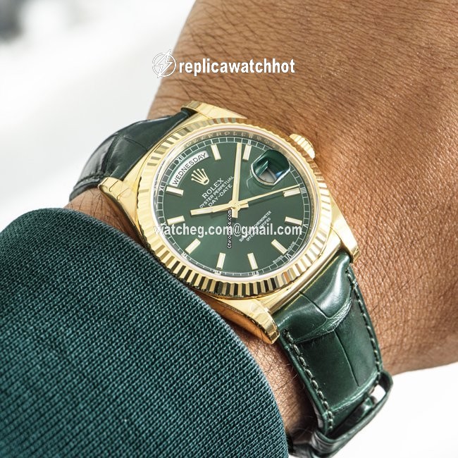 Rolex Day-Date 36 Mens watch Unisex Yellow gold Automatic 118138