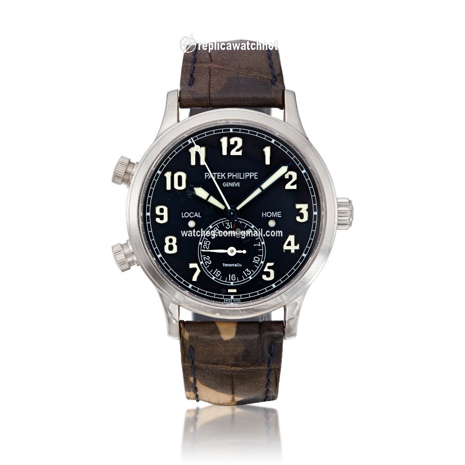 Patek Philippe Travel Time Mens watch Unisex Automatic White gold 5524G