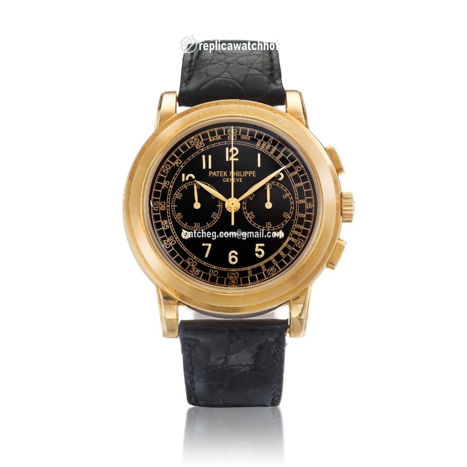 Patek Philippe Chronograph Mens watch Unisex Manual winding Yellow gold 5070