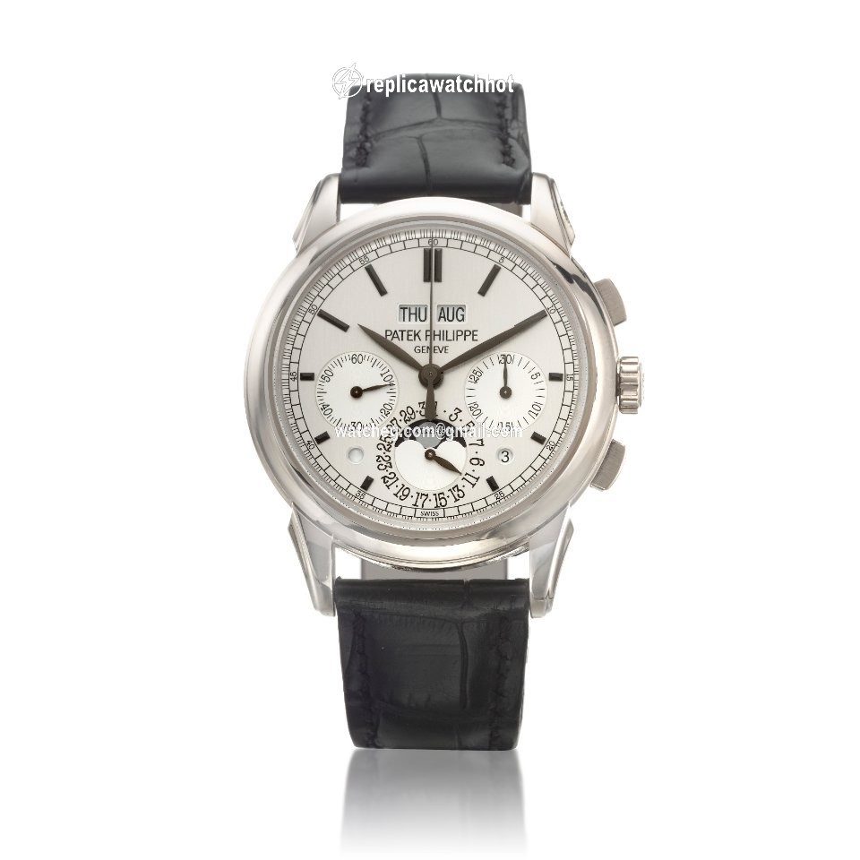 Patek Philippe Perpetual Calendar Chronograph Mens watch Unisex Manual winding White gold 5270G