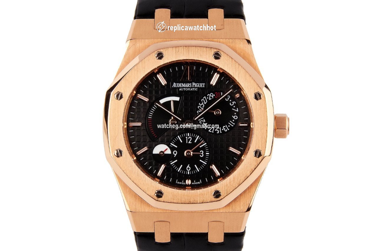 Audemars Piguet Royal Oak Dual Time Mens watch Unisex Automatic Rose gold 26120OR.OO.D002CR.01