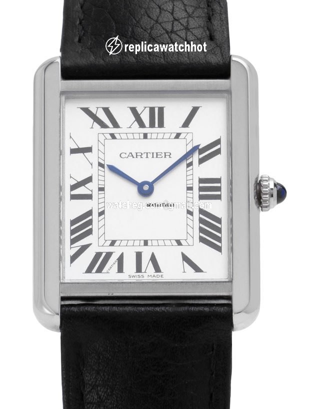 Cartier Tank Solo Mens watch Unisex Quartz Steel W5200003 3169