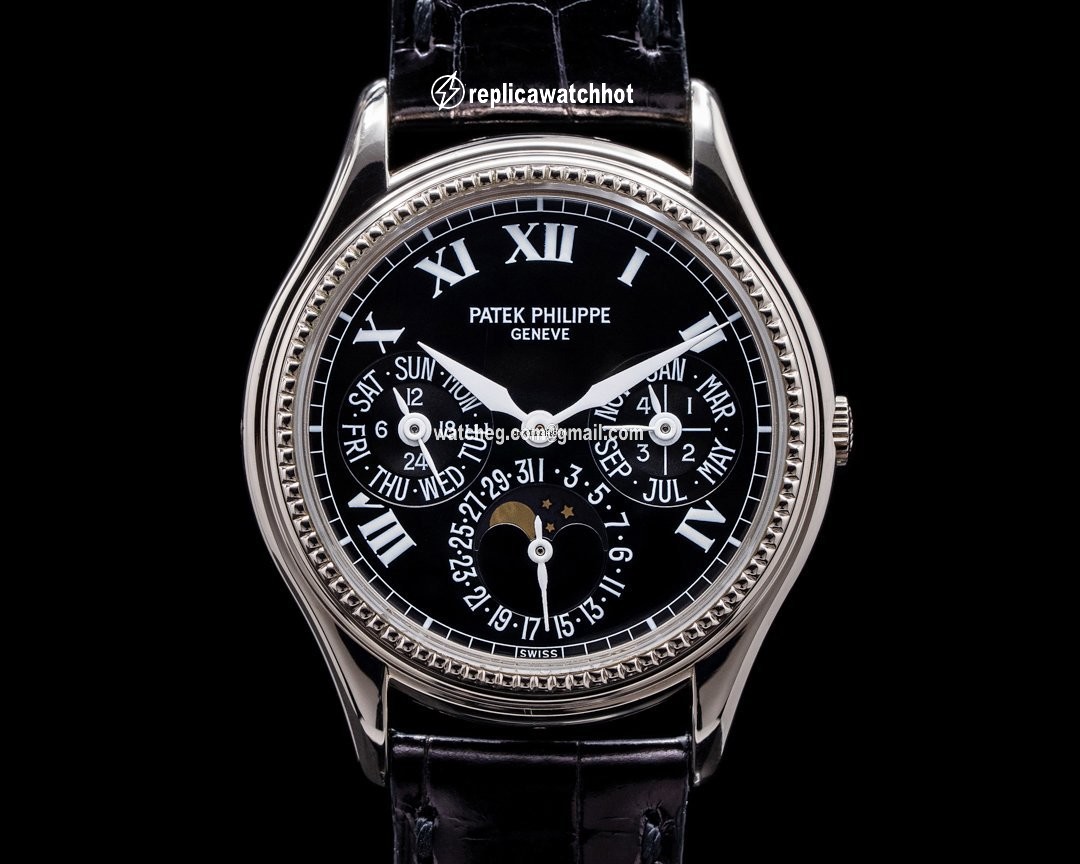 Patek Philippe Perpetual Calendar Mens watch Unisex Automatic White gold 5038G