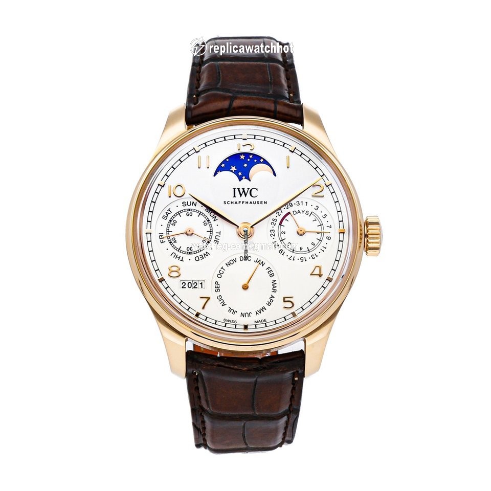 IWC Portuguese Perpetual Calendar Mens watch Unisex Automatic Rose gold IW5033-02