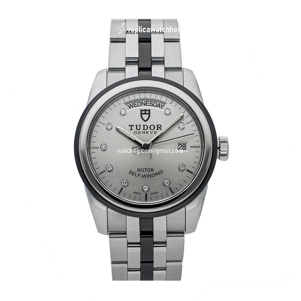 Tudor Glamour Date-Day Mens watch Unisex Automatic Steel 56010N SLV DI BRC