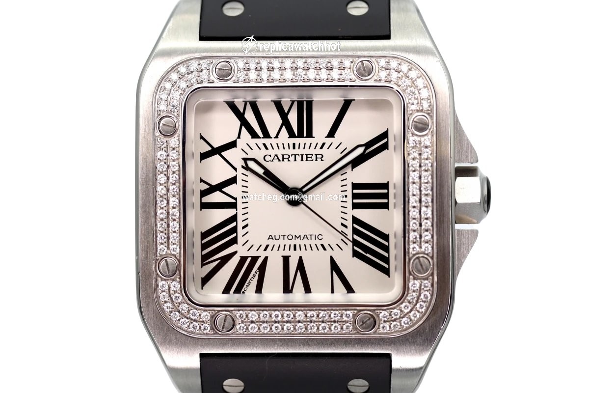 Cartier Santos 100 Mens watch Unisex Automatic Steel 2656