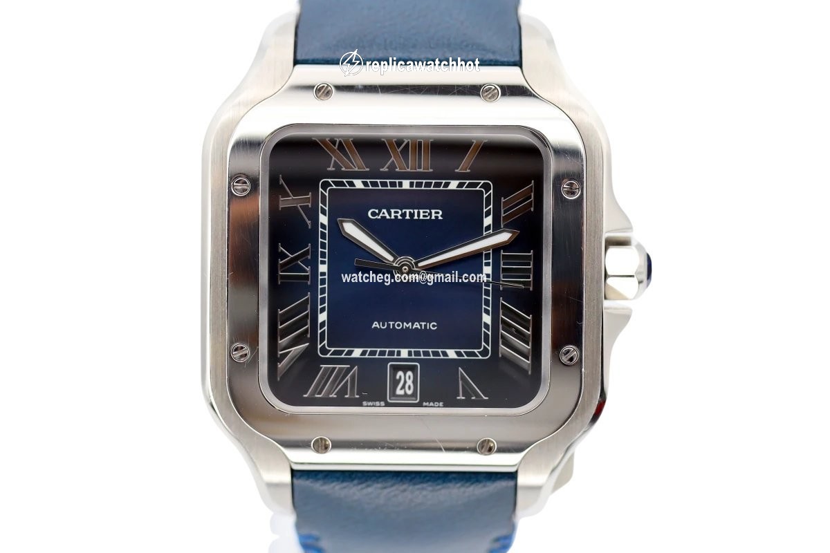 Cartier Santos Mens watch Unisex Automatic Steel 4072