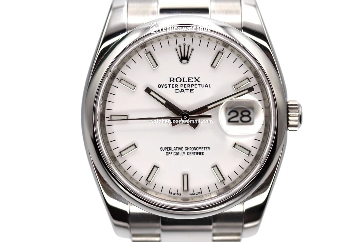 Rolex Oyster Perpetual Date Mens watch Unisex Steel Automatic 115200
