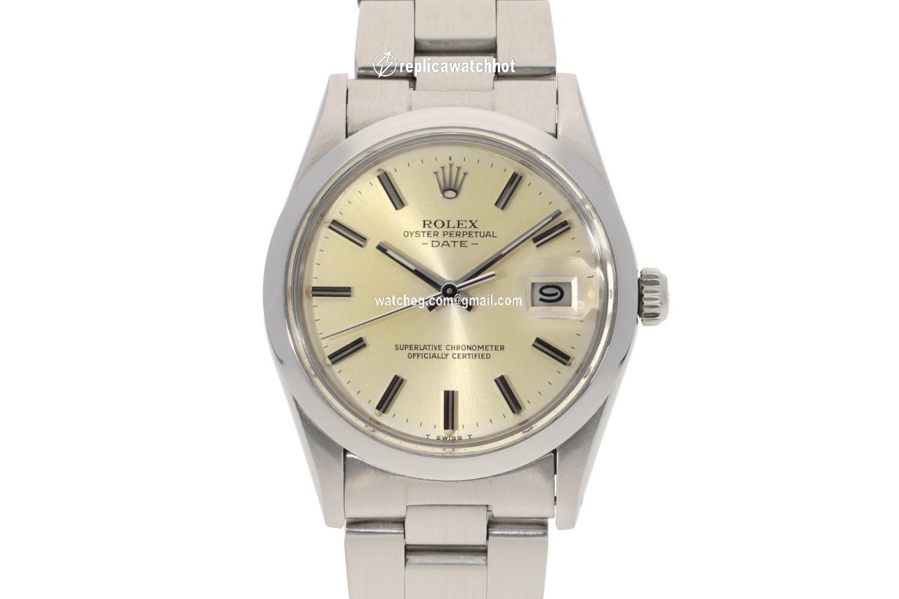 Rolex Oyster Perpetual Date Mens watch Unisex Steel Automatic 15000