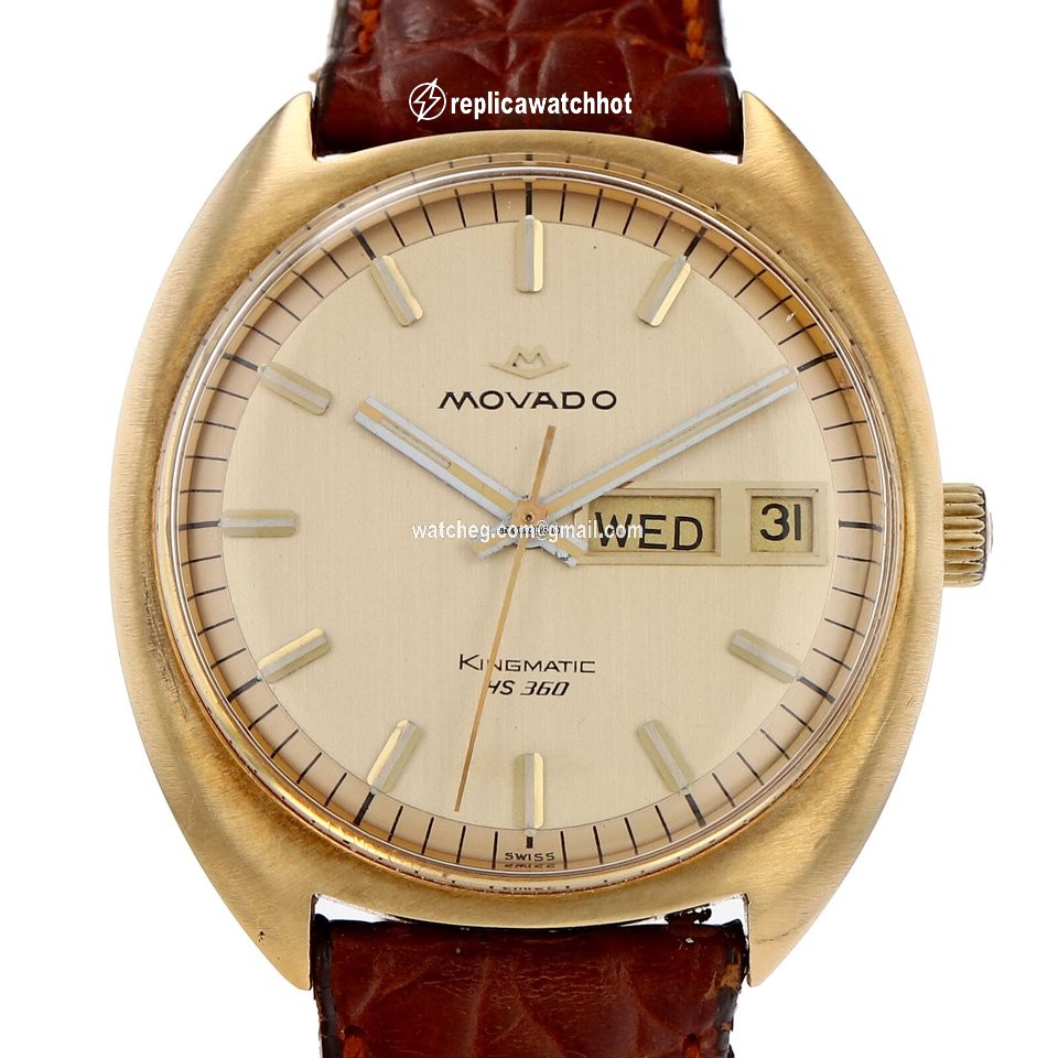 Movado Kingmatic Mens watch Unisex Automatic Yellow gold NUMBER VINTAGE