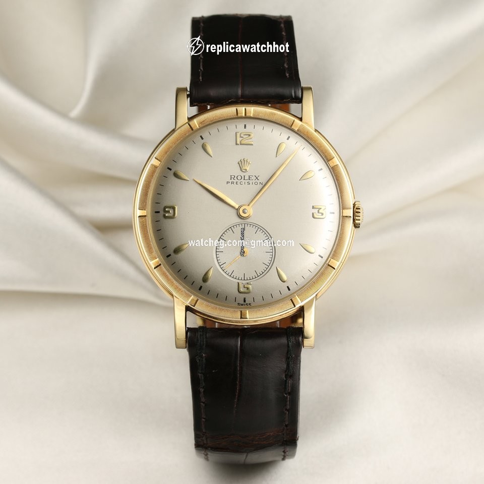 Rolex Oyster Precision Mens watch Unisex Yellow gold Manual winding 4325