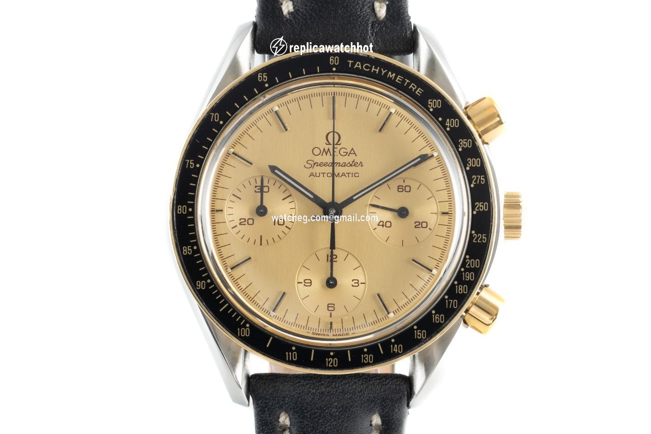 Omega Speedmaster Reduced Mens watch Unisex Automatic Gold Steel 175.0032