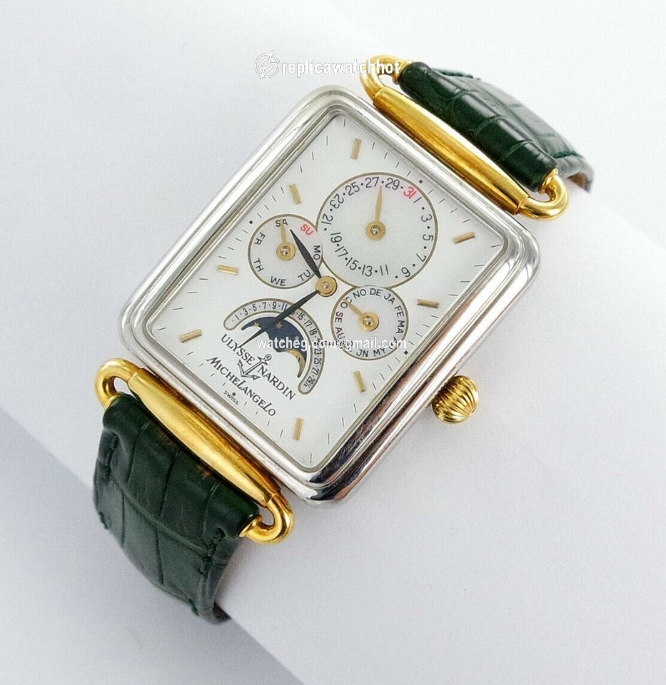 Ulysse Nardin Michelangelo Automatic Gold Steel 164-44